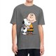thumbnail image 3 of Camiseta de hombre de Peanuts Charlie Brown y Snoopy con corazón, dibujos animados Y2K, algodón puro, camisetas de verano con cuello redondo, ropa de talla grande, 3 of 5
