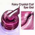 thumbnail image 3 of Gellen Cat Eye Gel Nail Polish, 18ml Gel Polish with Magnet Stick, Magnetic Shimmer Glitter Holographic Nail Polish Soak Off LED Gel for Nail Art DIY, Wine Purple, 3 of 9