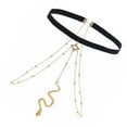 thumbnail image 3 of Leg Chain, Body Leg Chain Fashionable Snake Pendant Elastic Strap Multiple Layer Tassel  for Female for Party, 3 of 8