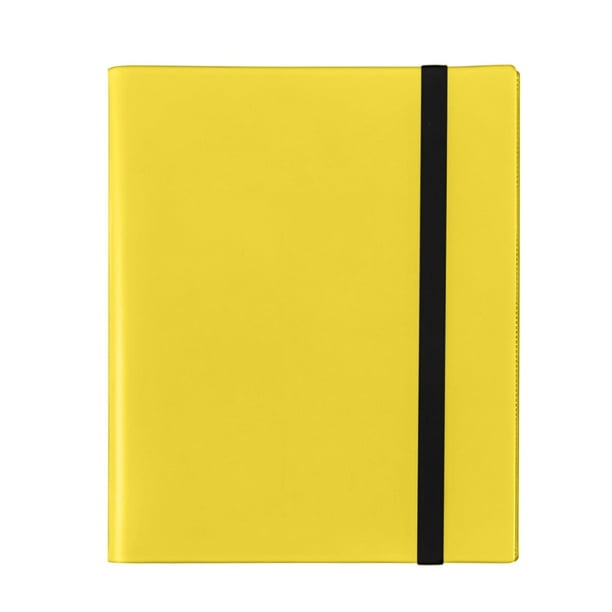 Carpeta para Tarjetas Coleccionables con 9 Bolsillos | 360 Bolsillos Laterales | Álbum Resistente E Impermeable con Correa Elástica | Admite Tarjetas Deportivas Estándar de 6,35 X 8,9 Cm. Organizador