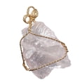 thumbnail image 1 of Piedra de cristales, collar Collar de cristal Colgante de piedra rugosa natural irregular Rosa Yuyangstore Colgante de piedra en bruto, 1 of 8