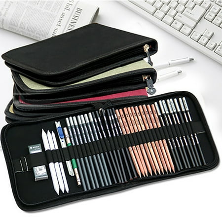 OVAKIA 220 Slot Colored Pencil Case Pen Bag With Zipper For Artist Storage