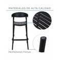 thumbnail image 5 of Set de 4 Bancos para Barra Altos de Plástico con Respaldo | Bancos Modernos para Cocina, Bar o Comedor, 5 of 5