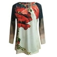 thumbnail image 4 of Pompotops T-Shirts Décontractés à Manches Longues pour Femmes Col Rond Ample, 4 of 8