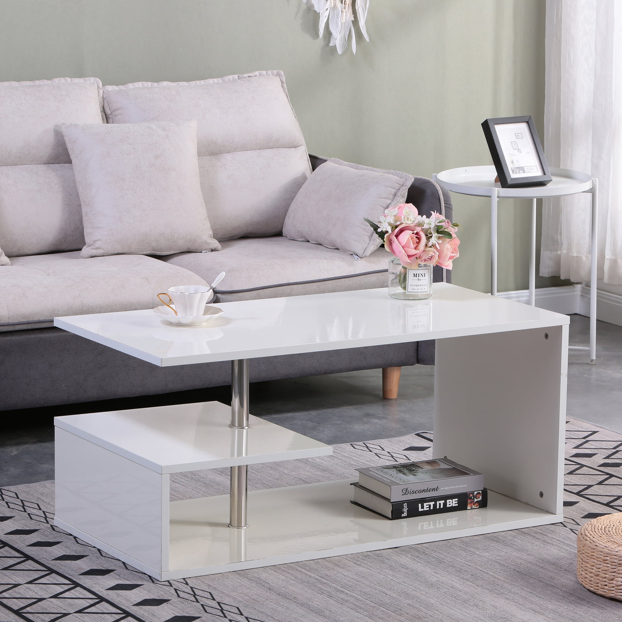 White Gloss Living Room Tables Matttroy