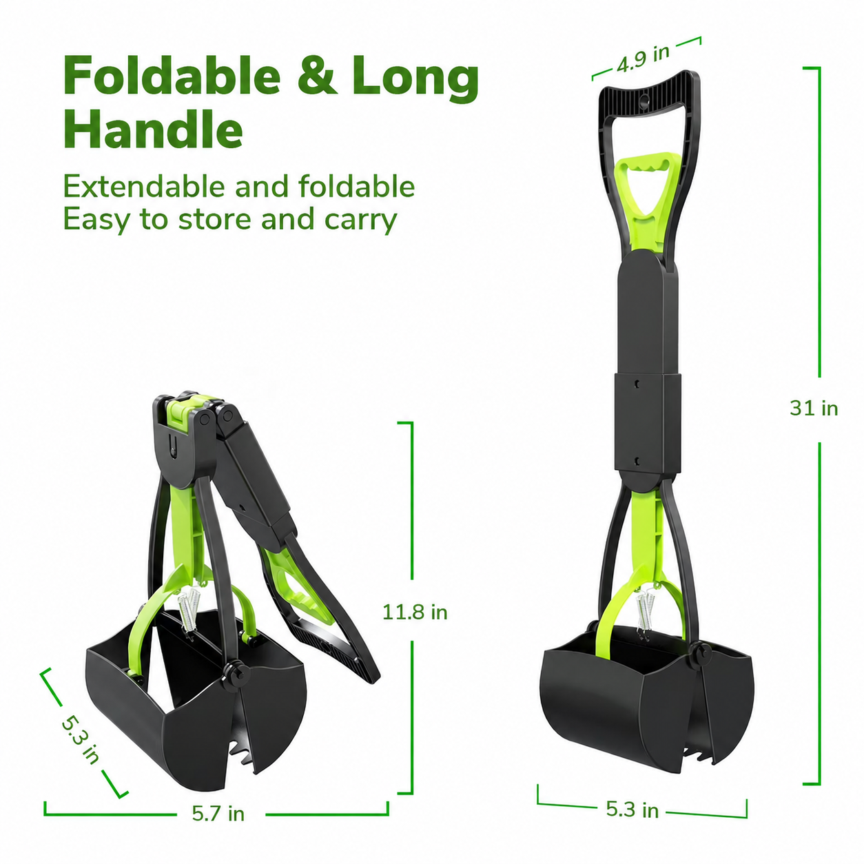 Absoke 31-Inch Folding Dog Pooper Scooper photo 2