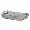 thumbnail image 4 of White Rustic Finish Wood Serving Tray with Handles, 4 of 4