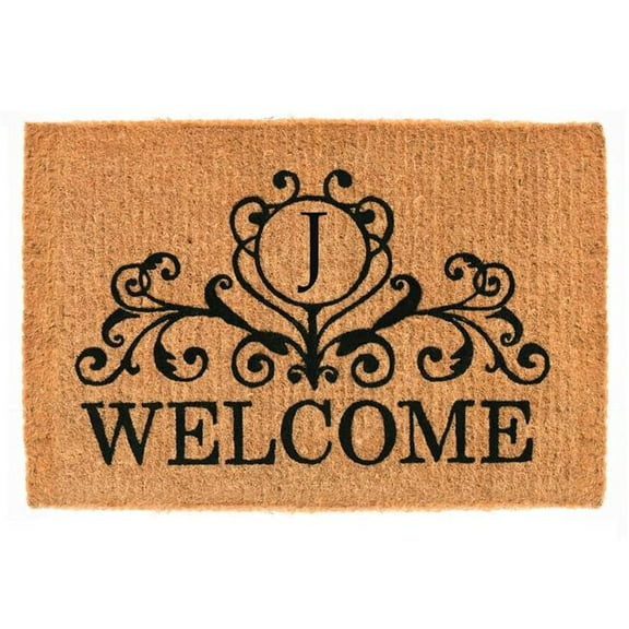 Calloway Mills Kingston Welcome Outdoor Doormat 24" x 36" x 1.5" (Letter J)