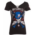 thumbnail image 2 of Archaic by Affliction Women's T-shirt Joker, 2 of 9