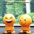 thumbnail image 4 of 6 piezas Smiley Emotion Bobblehead coche decoración coche salpicadero Bobblehead adorno hogar oficina lindo Smiley emoción decoración adorno calmar emociones liberar estrés..., 4 of 4