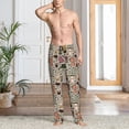 thumbnail image 2 of Logiee Coffee pots cup Print Pajama Pants for Men,Men’s Pajama Bottoms,Mens PJ Pants with Pockets & Button Fly-Small, 2 of 6