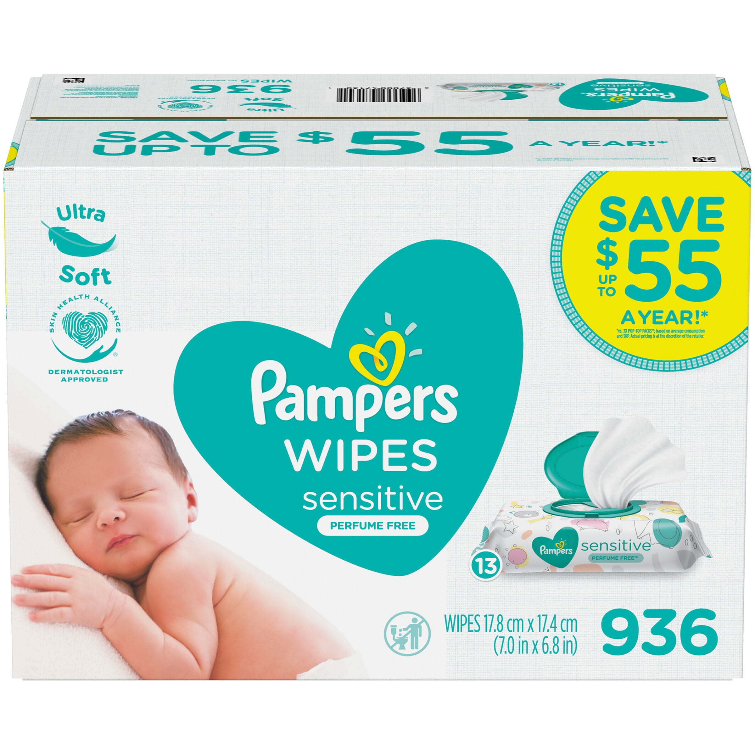PAMPERS Sensitive Baby Wipes 1024ct.FREE SHIPPING 