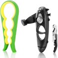 thumbnail image 1 of Can Opener Set Manual - Multifunctional Can Opener 8 in 1, Jar Bottle Opener 4 in 1 and Wine Bottle Opener Waiters Corkscrew, Home Kitchen Tools Kit, Easy to Use for Women, Children and Seniors, 1 of 7