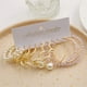 thumbnail image 3 of YOBEST Big Gold Color Pearl Drop Earrings for Women,Acrylic Hoop Earring Set, Female Wedding Jewelry Gifts, New Fashion, 2024, 3 of 4