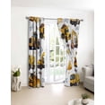thumbnail image 3 of Construction Truck Blackout Curtains for Bedroom/Living Room, Thermal Insulated Kitchen Curtains, Cartoon Grips and Bulldozers Stirrup Car Grommet Darkening Window Treatment Drapes 42"x84"x2, 3 of 8