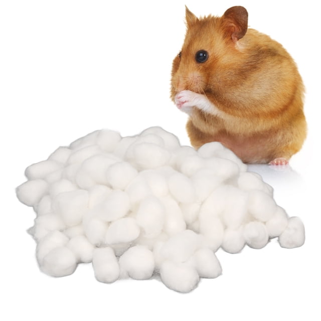 Relleno De Bolas De Algodón Para Animales Pequeños, Bola De Algodón Para Hámster Hecha A Mano En Invierno, Segura Para Hámster Sirio Para Chinchilla