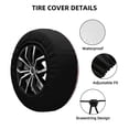 thumbnail image 2 of Susaid Bulldog Print Tire Covers,Waterproof Anti-UV Snow Sun Rain Tire Covers for RV,Truck, SUV, Trailer, Camper-15 inch, 2 of 6