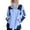 Light Blue, variant on WTOBBY Ladies' Loose Comfortable Windproof Waterproof Outdoor Jacket, Ideal for Casual Fashion, Hiking, and All-Season Use,Beige L
