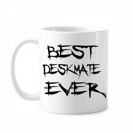 

Best Deskmate Ever Graduation Season Mug Pottery Cerac Coffee Porcelain Cup Tableware