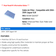 thumbnail image 2 of Cabin Air Filter - Compatible with 2004 - 2009 Jaguar XJ8 2005 2006 2007 2008, 2 of 2