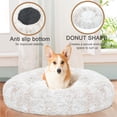 thumbnail image 3 of Cama para Perros Donut Grande, Cama Redonda Relajante y antiansiedad, Cama Ultra Suave y autocalentable para Perros, Gatos, Cachorros y Gatitos, 3 of 7