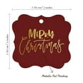 thumbnail image 7 of Inkdotpot Hang Tags Merry Christmas Favor Bracket Shape Gift Tags Real Gold Foil Bonbonniere Tag Pack Of 100, 7 of 7