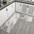 thumbnail image 3 of Kitchen Rugs and Mats Non Skid Washable Gray and Brown Marble Kitchen Mat and Rug Set,Floor Cushion Waterproof Rug,Rubber Backed Area Rugs for Kitchen Laundry, 3 of 7