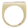 thumbnail image 3 of Pompeii Men's 1CT Diamond Rectangle Cluster Ring 10k Yellow Gold (H,I1-I2), 3 of 4