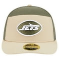 thumbnail image 2 of Men's New Era Light Beige/Olive New York Jets Two-Tone Color Pack Split Panel 59FIFTY Fitted Hat, 2 of 5