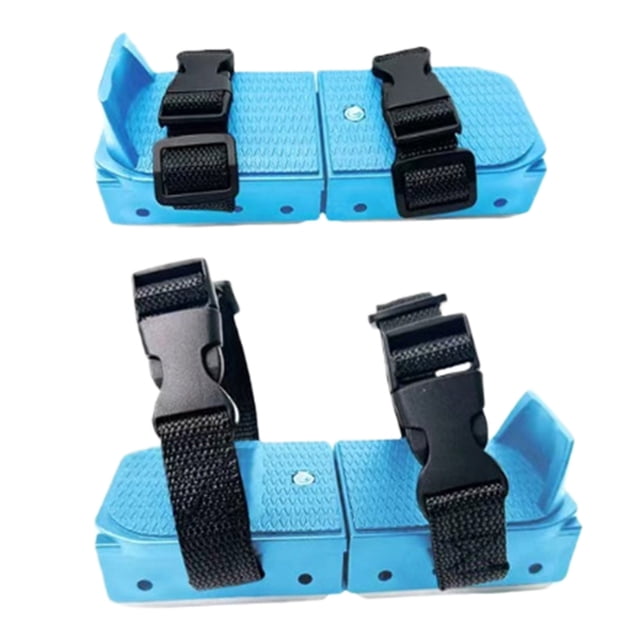 Outdoor Winter Training Skates for Kids Adjustable 2-In-1 Skates for Beginners with Hook-and-Loop Straps Lightweight Construction Portable Design Suitable for 7- Years 2PCS