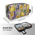 thumbnail image 4 of Goofa Lavender Flowers Printed Toiletry Bag with Handle,Large Capacity Travel Makeup Cosmetic Bag for Women, Carry on Airport Airline Compliant Bag, 4 of 9