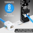 thumbnail image 4 of Network Module Wire Cutter RJ45 Module Frame Wire Cutter Tool Termination for 4-Pair UTP Jacks(Yell, 4 of 5
