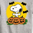 thumbnail image 3 of Peanuts - Snoopy Pumpkin Patch - Toddler And Youth Crewneck Fleece Sweatshirt, 3 of 6