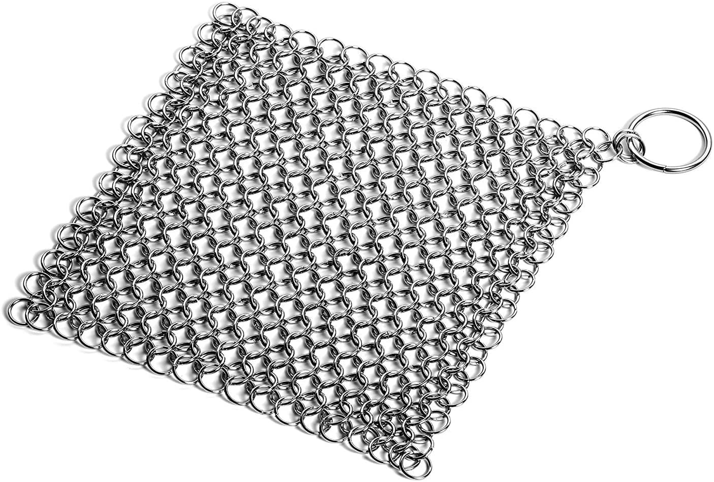 Bastex Stainless Steel Chainmail Scrubber CastIron Skillet Cleaner (7