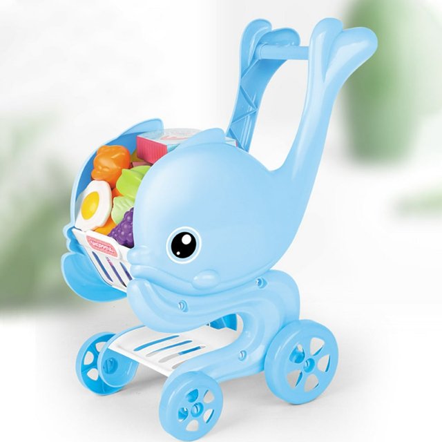 CUITING Shopping Cart Children‘s Toy Set Family Toy Set Educational Toy Birthday Girls And Boys Stitch Stuff