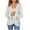 White, variant on Women's Knit Cardigan Sweater Long Sleeve Split Button Down Cardigans with Pockets Oversized Chunky Sweater Coats Pink, M