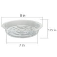 thumbnail image 4 of 10 Pack Clear Plant Tray Saucer Drip Trays for Indoors Outdoors, 8 in Plastic Flower Plant Pot Saucer, 4 of 6