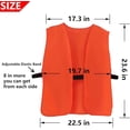 thumbnail image 3 of Blaze Orange Hunting Vest High-Visibility Unisex-Adult Waterproof Deer Bow Soft & Silent Poly Hunting Gear Accessories for Men Women Kids One Size, 3 of 7