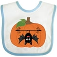 thumbnail image 3 of Inktastic Halloween Pumpkin Funny Bat Boys or Girls Baby Bib, 3 of 4