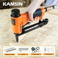 thumbnail image 2 of KAMSIN KN7116L 22 GA Pneumatic Upholstery Stapler with Long Nose, Fits 3/8" Crown,3/16" to 5/8"Staples, 2 of 9