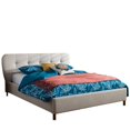 thumbnail image 6 of Bowery Hill Modern Queen Platform Bed in Neutral Beige Linen, 6 of 6