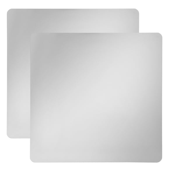 NUOLUX 2Ud Decorativos Adhesivos Para Pared Seguridad En Bordes Acabado Plata Moderno