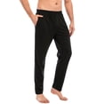 thumbnail image 4 of KingShop Mens Sleepwear Nightwear Pants Comfy Cotton Sleep Shorts Lounge Wear Pajama Pants Trousers Sleep Bottoms, 4 of 6