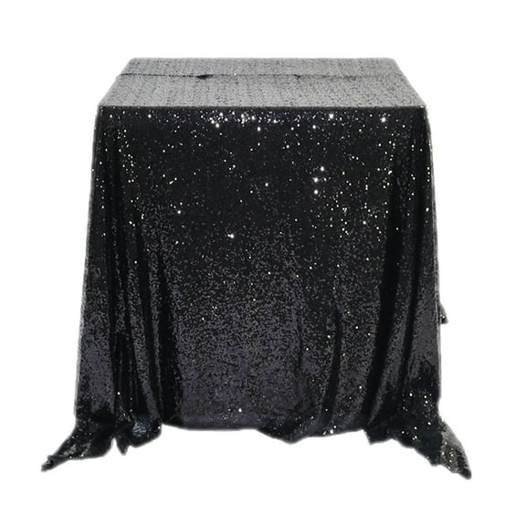 Square Sequin Tablecloth 47.2"X47.2" Glitter Sequin Sequin Fabric Tablecloth Sparkling Tablecloth Cover For Birthday Wedding Party Tablecloth