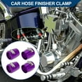 thumbnail image 2 of Unique Bargains AN18 Hose Finisher Clamp/ Rubber Hoses End Finisher for Oil Fuel Tube/Durable Aluminum Alloy/4 Pcs Purple, 2 of 6