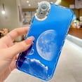 thumbnail image 2 of Compatible for iPhone XR Case, Blue Sky White Cloud Moon Phone Case, Soft TPU Shockproof Camera Protective Cute Case for iPhone XR for Women Girls, 2 of 14
