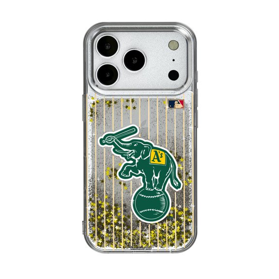 Athletics 1988 Cooperstown Pinstripe iPhone Glitter Case