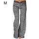 thumbnail image 4 of Jumpingount Pantalones Pantalones de algodón de pierna ancha a rayas Pantalones de baile de yoga sueltos Prendas para la parte inferior del cuerpo Negro M Jumpingount AP001985-07, 4 of 6