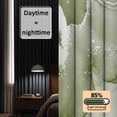 thumbnail image 3 of Marble Sage Green Blackout Curtains for Bedroom/Living Room, Pinch Pleated Black Out Curtains, Modern Abstract Ink Painting Luxury Room Darkening Window Drapes with Hooks 2 Panels, 39"x70", 3 of 8