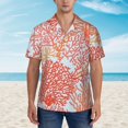 thumbnail image 6 of Picia Corals Gentle Cotton Regular Fit Short Sleeve Casual Hawaiian Shirt for Men-Small, 6 of 9